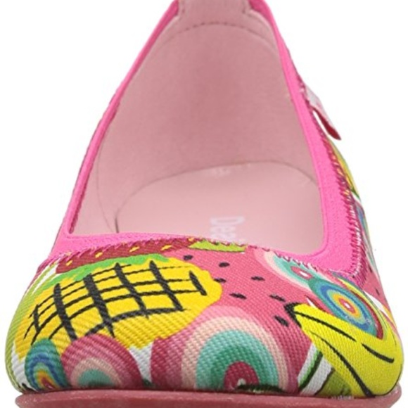 Desigual Kids Flat Multi Colored Ballerina Shoes - Picture 2 of 2
